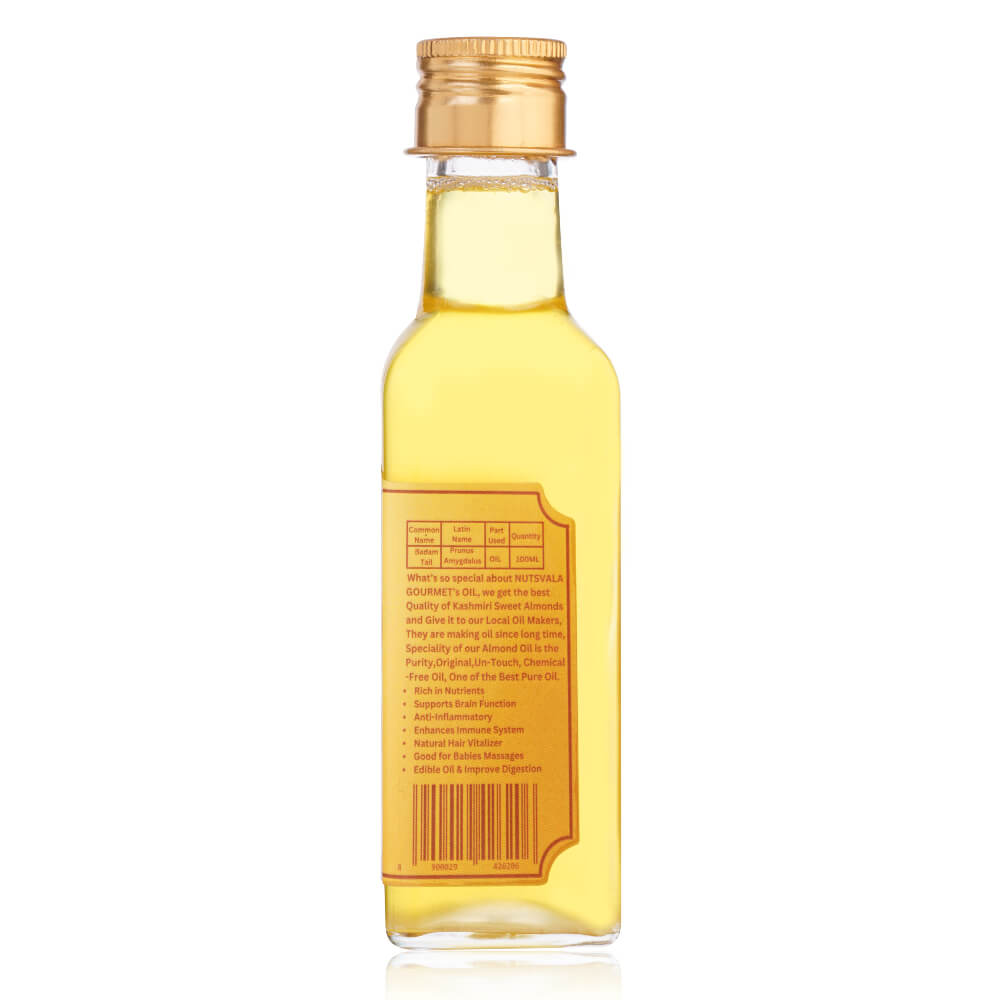 Almond Oil COLD PRESSED 100% Pure & Natural