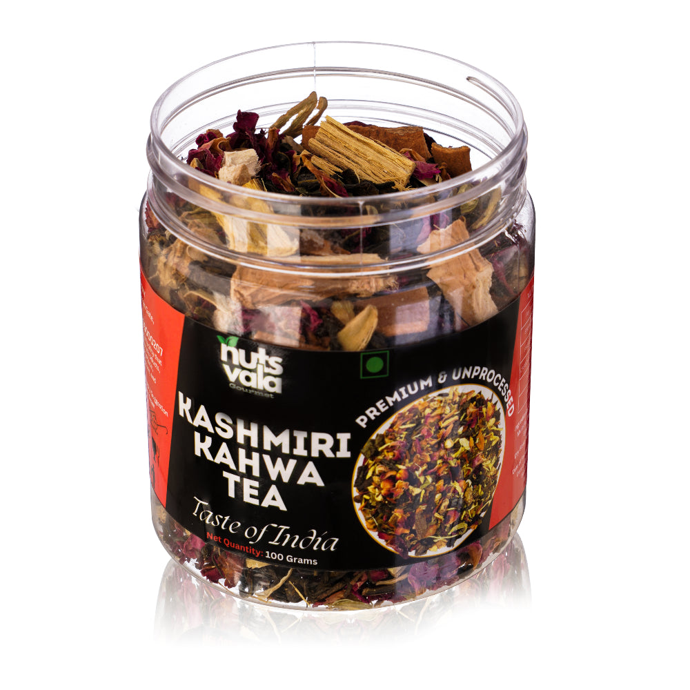 Kashmiri Kahwa Tea With Green Tea & Saffron Leafs